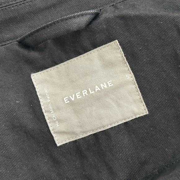 Everlane Drape Trench Coat in Black - Picture 7 of 8